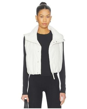 Beyond Yoga Warm Up Puffer Vest - White