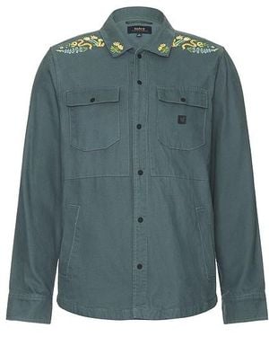 Roark Embroidered Canvas Chore Jacket - Blue