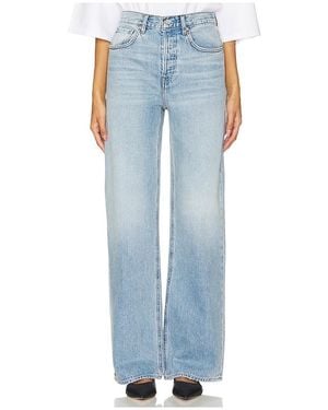 GRLFRND Brooklyn High Rise Straight - Blue