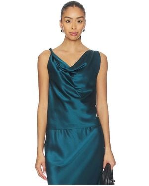 Leset Barb Shell Top - Blue