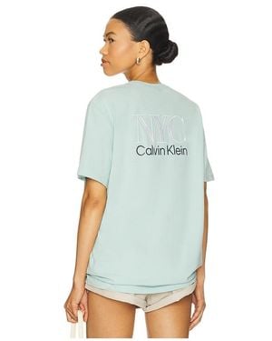 Calvin Klein Shirt Embroidered - Weiß