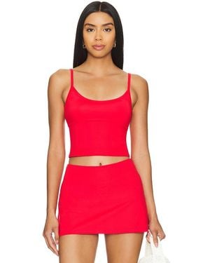 WellBeing + BeingWell Movewell Ripley Tank - Red