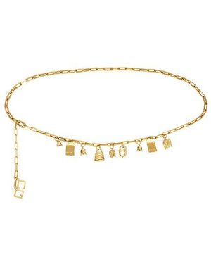 Cult Gaia Charm Belt - Metallic