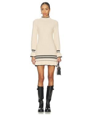 MINKPINK Mountain Knit Mini Dress - Natural