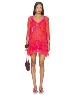 Poupette Nava Poncho - Red