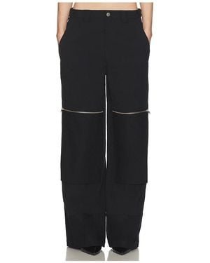 Halo Flex Waist Zip Cargo Pant - Black