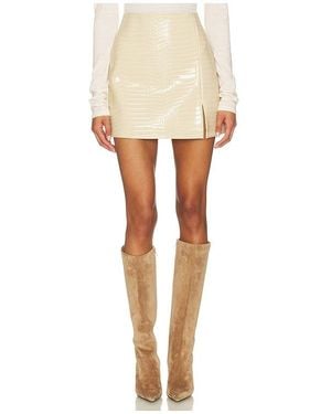 SELMACILEK Luxe Leather Skirt - White