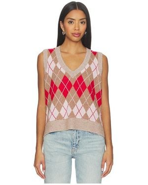RE/DONE Argyle Vest - Red