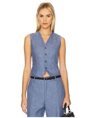 Polo Ralph Lauren Linen Cotton Twill Vest - Blue