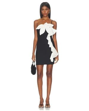 PATBO Taffeta Tarsila Mini Dress - Schwarz
