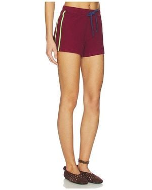 Damson Madder Rylee Waffle Short - Red