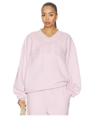 Boys Lie All-Star V3 Hayley V-Neck Sweatshirt - Pink