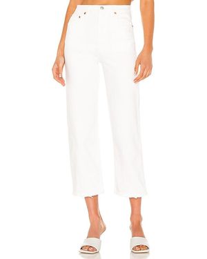 Levi's Ribcage Straight Ankle Jeans - White