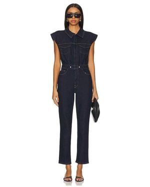 GOOD AMERICAN Trucker Jumpsuit - Blue