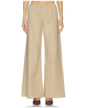La Ligne Flannel Colby Pant - Natural
