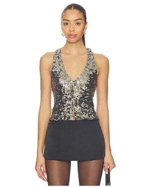Free People X Revolve Faye Shine Vest - Blue