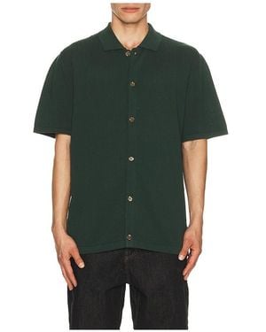 Rhythm Textured Knit Shirt - Green
