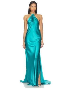 Bronx and Banco Amara Backless Gown - Blue