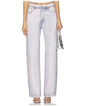 MSGM Light Wash Jean - White