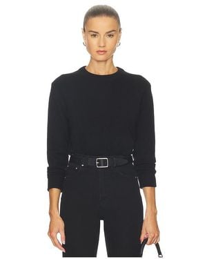 Soft Goat Klassischer Rundhalsausschnitt - Schwarz