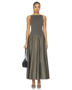 St. Agni Backless Circle Hem Dress - White