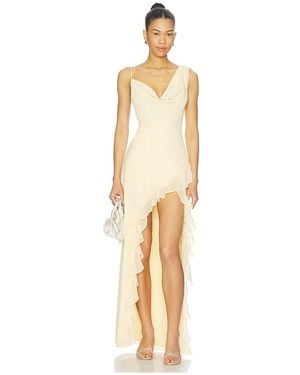 Amanda Uprichard Ella Rose Maxi Dress - Natural