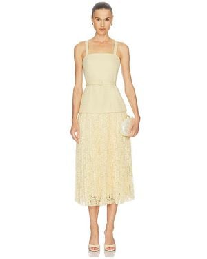 Astr Vestido Caitlin En Color Amarillo Limon Talla (También En Xs, S, M, Xl) - Blanco