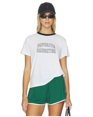 FAVORITE DAUGHTER The Collegiate Classic Tee - White