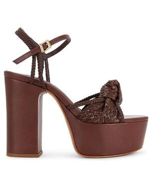 SCHUTZ SHOES Kalina Platform Sandal - Brown