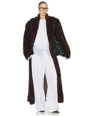 Helsa The Irina Faux Fur Coat - Black