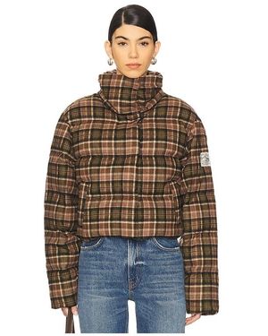 Dairy Boy Cedar Plaid Puffer - Brown