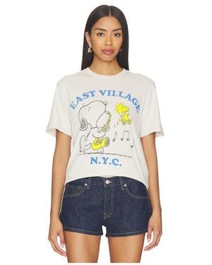 Junk Food Snoopy East Village Tee - White
