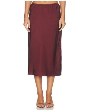 Vince Pull On Slip Skirt - Red