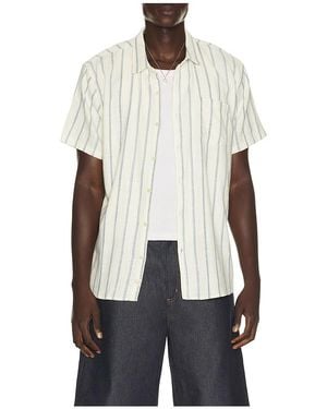 Marine Layer Classic Stretch Selvage Shirt - White