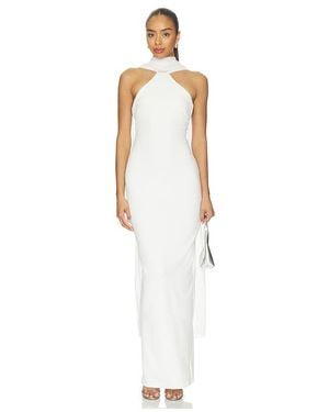 Nookie Martini High Neck Gown - White