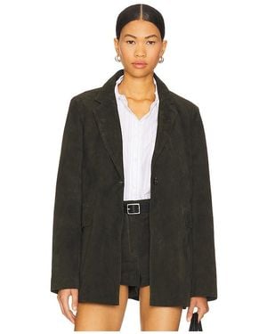 ZUT Madalena Suede Blazer - Black