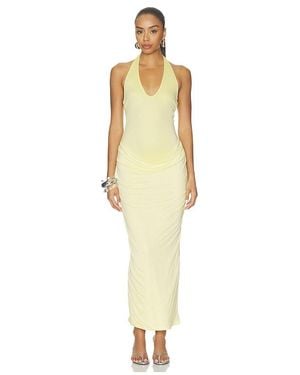 superdown Arlette Halter Maxi Dress - Metallic