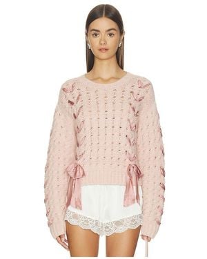 LoveShackFancy Quimby Pullover - Pink