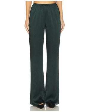 SER.O.YA Viva Satin Trousers - Green