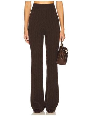 Soft Goat Cable Knit Pants - Multicolor