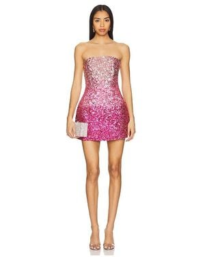 retroféte Pailletten-Kleid Tancy - Rot