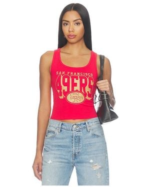 Junk Food 49Ers Cut Off Rib Tank - Red