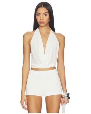 superdown Rubie Cowl Neck Top - White