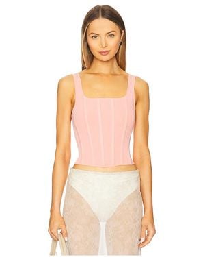 Alice + Olivia Ruby Corset Tank - Orange