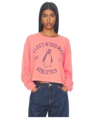 Daydreamer Fleetwood Mac Sporty Meet & Greet Long Sleeve Top - Red