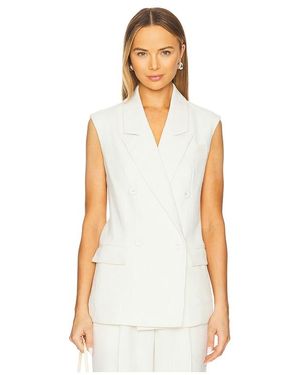 4th & Reckless Georgia Oversized Waistcoat - White