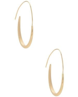 Ettika Oval Threader Hoops - Metallic