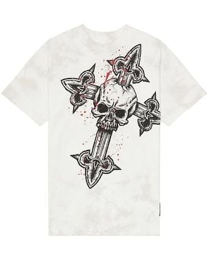 Affliction Cross Tee - White