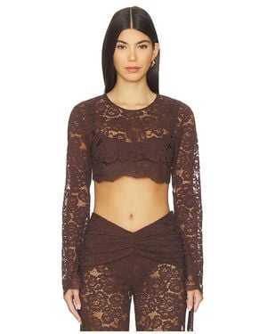 Shani Shemer Ella Crop Top - Brown