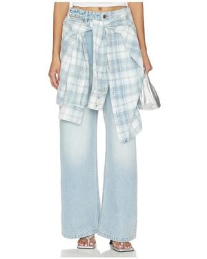 MARRKNULL Jeans Lace-Up Denim - Blau